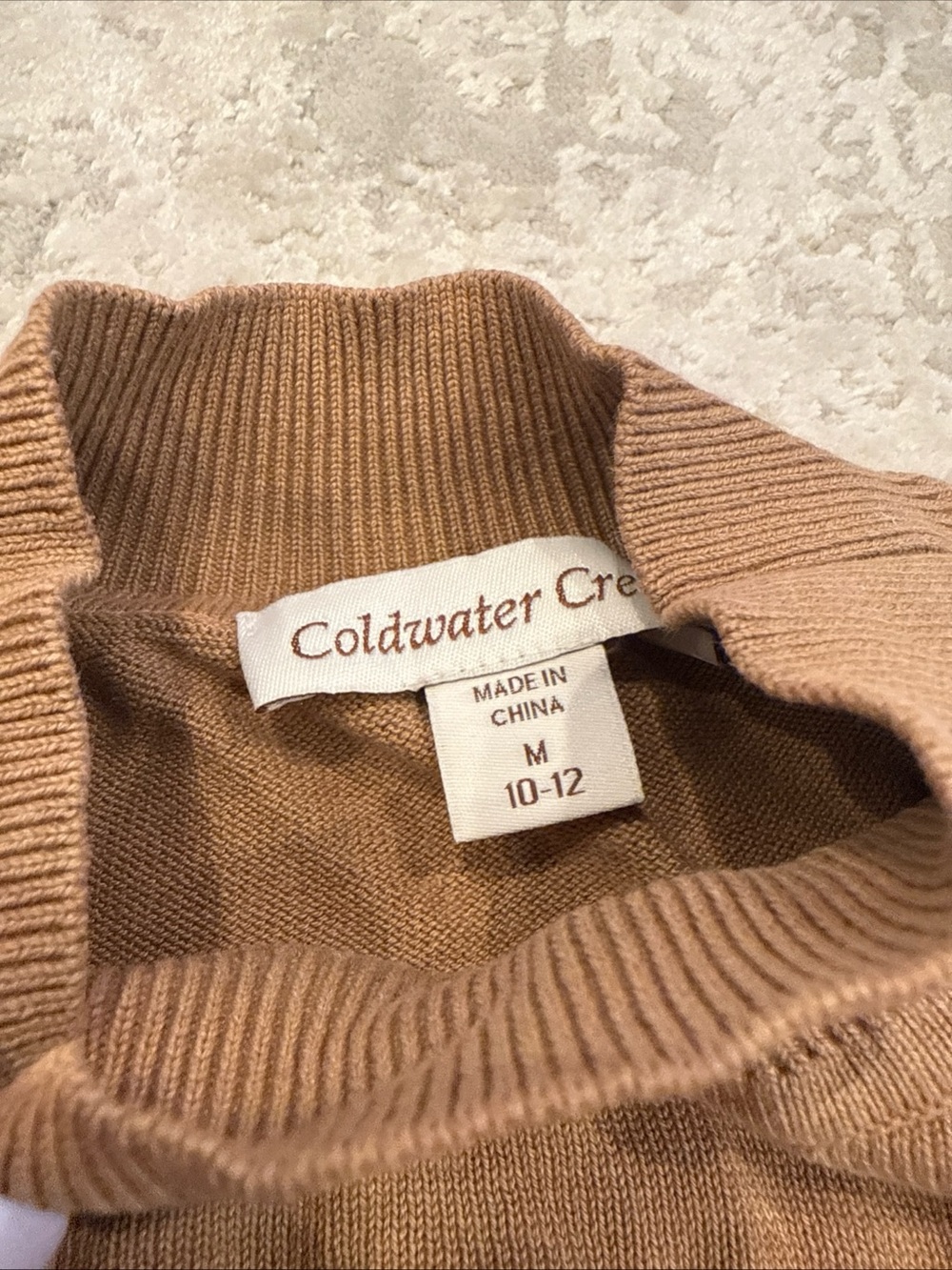 Coldwater Creek Men's Tan Turtleneck Sweater - Picture 2 of 3